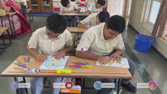 19 - Std 1 to 6 Enjoying Art Workshop on 78th Independence Day