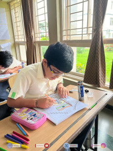 12---Std-1-to-6-Enjoying-Art-Workshop-on-78th-Independence-Day-