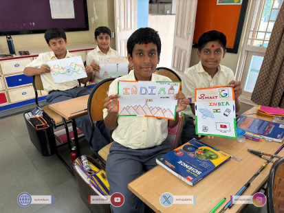 113---Std-1-to-6-Enjoying-Art-Workshop-on-78th-Independence-Day-